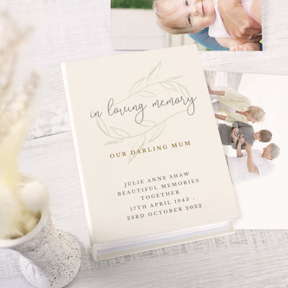 Personalised In Loving Memory 6x4 Photo Album with Sleeves - MK&JD Gifts