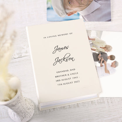 Personalised Free Text 6x4 Photo Album with Sleeves - MK&JD Gifts