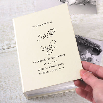 Personalised Free Text 6x4 Photo Album with Sleeves - MK&JD Gifts