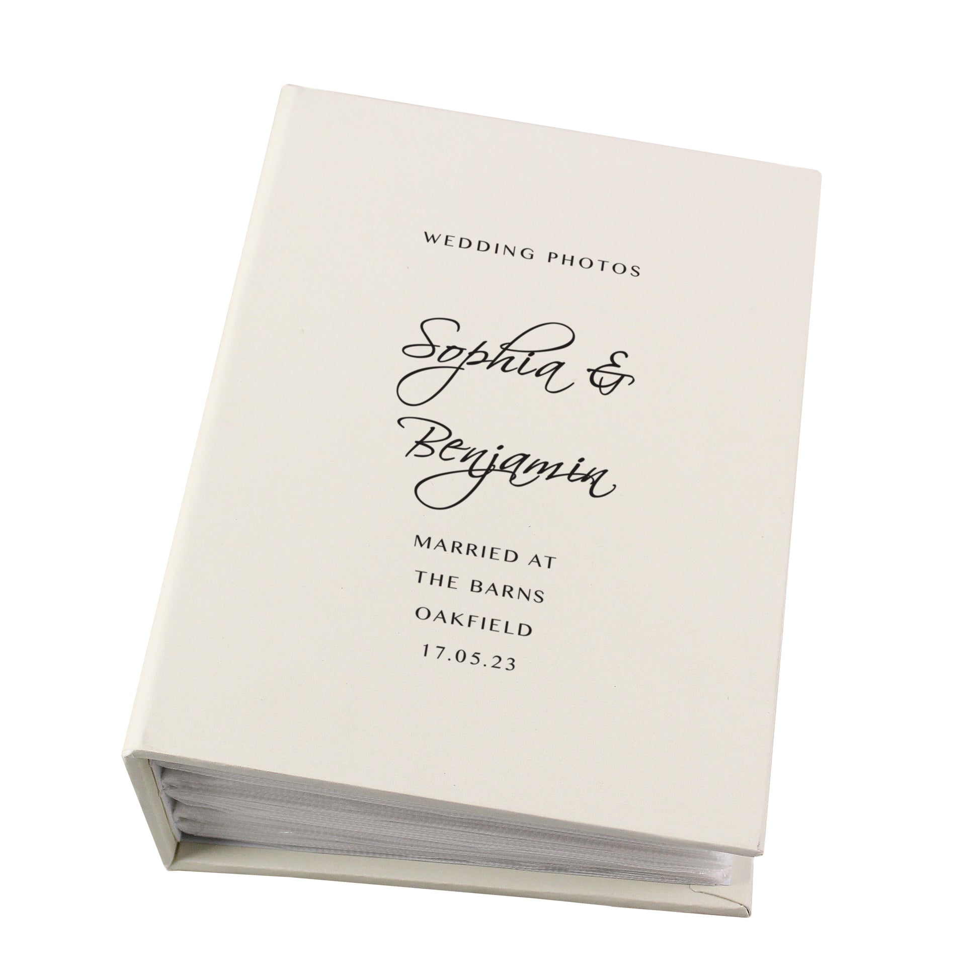 Personalised Free Text 6x4 Photo Album with Sleeves - MK&JD Gifts