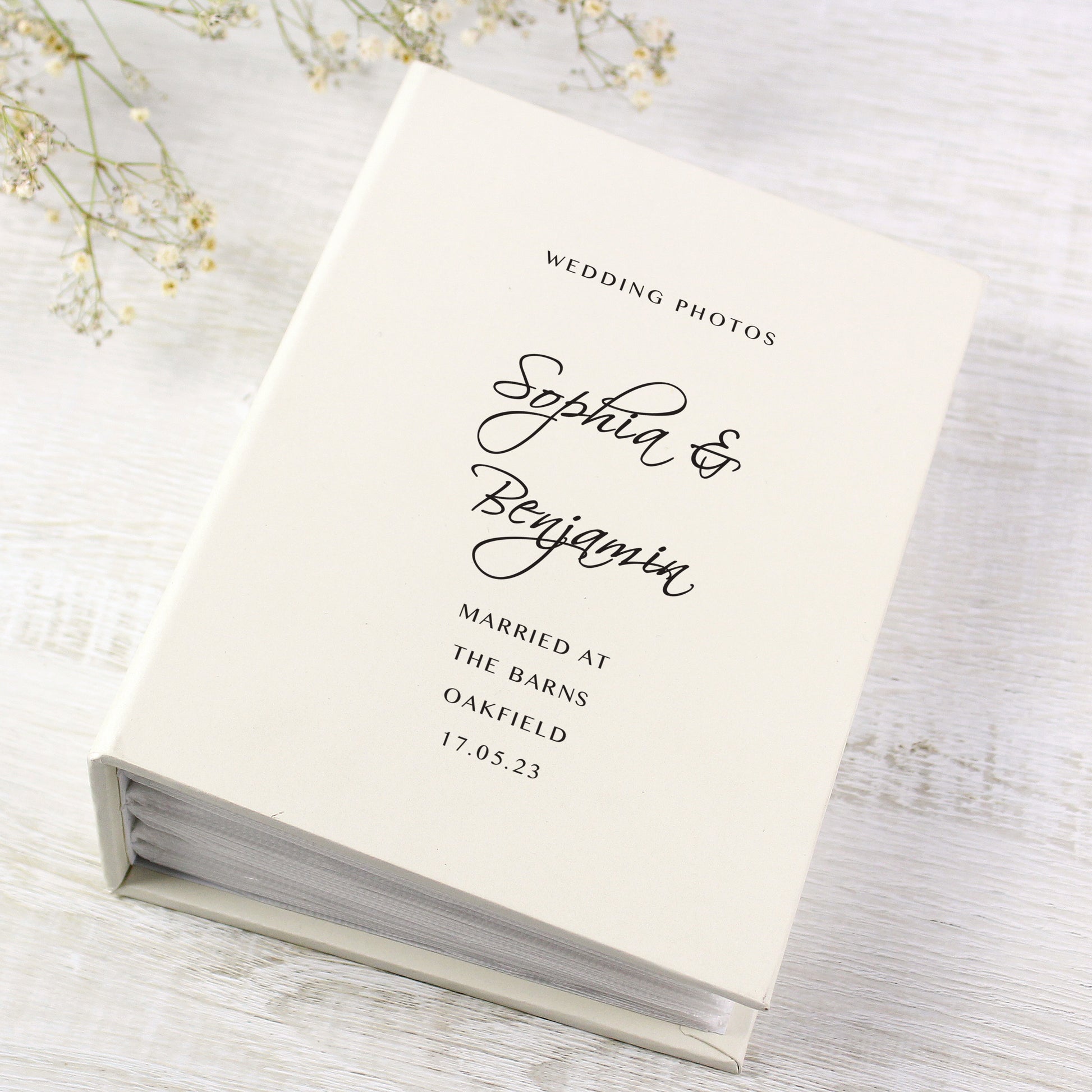 Personalised Free Text 6x4 Photo Album with Sleeves - MK&JD Gifts
