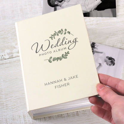 Personalised Botanical Wedding 6x4 Photo Album with Sleeves - MK&JD Gifts