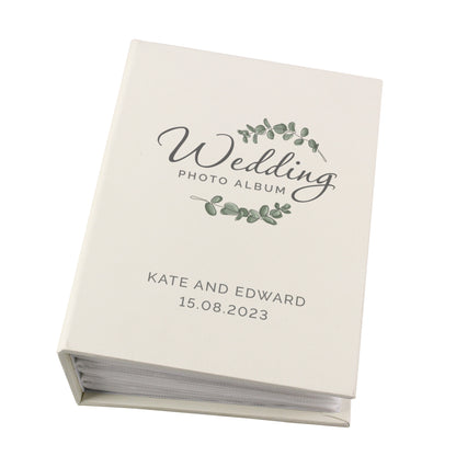 Personalised Botanical Wedding 6x4 Photo Album with Sleeves - MK&JD Gifts
