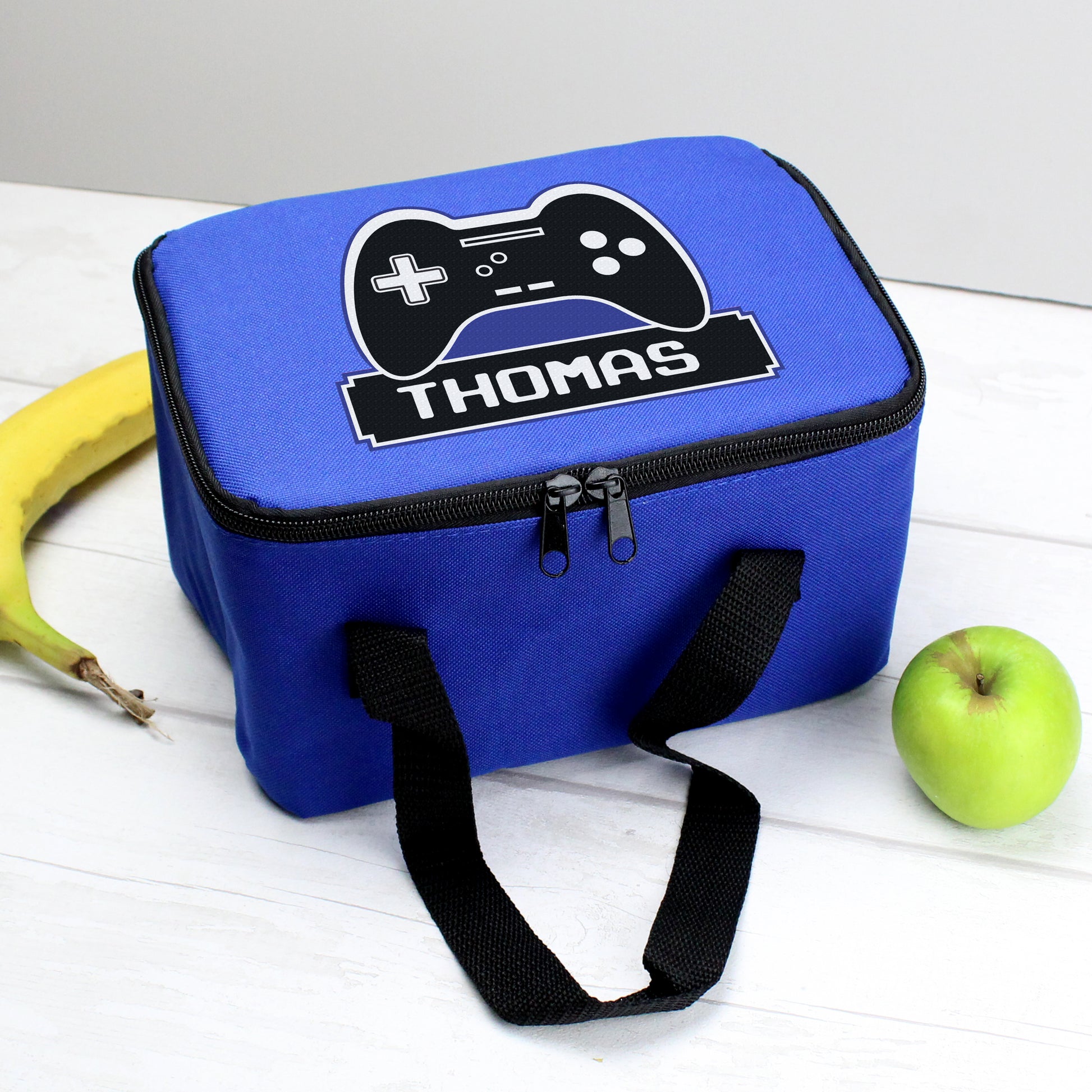 Personalised Gaming Blue Lunch Bag - MK&JD Gifts