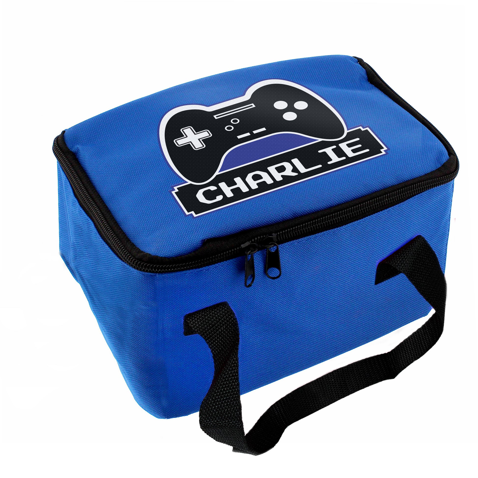 Personalised Gaming Blue Lunch Bag - MK&JD Gifts