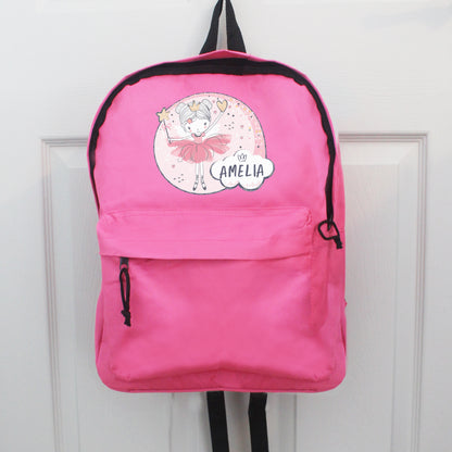Personalised Fairy Pink Backpack - MK&JD Gifts