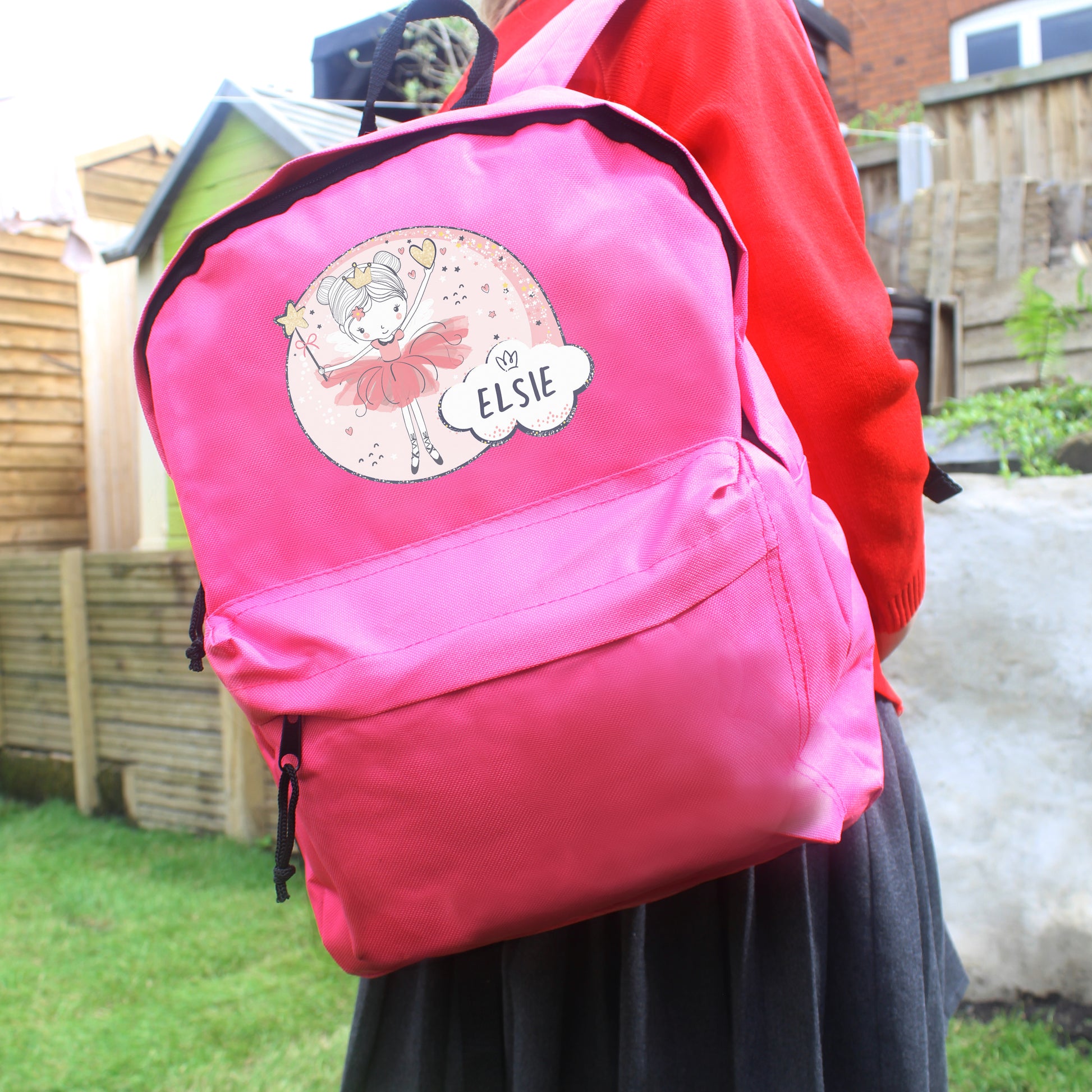 Personalised Fairy Pink Backpack - MK&JD Gifts