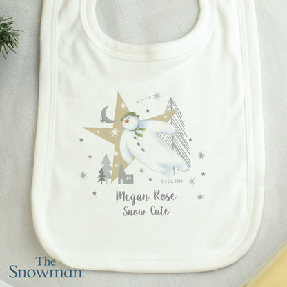 Personalised The Snowman Magical Adventure Bib - MK&JD Gifts