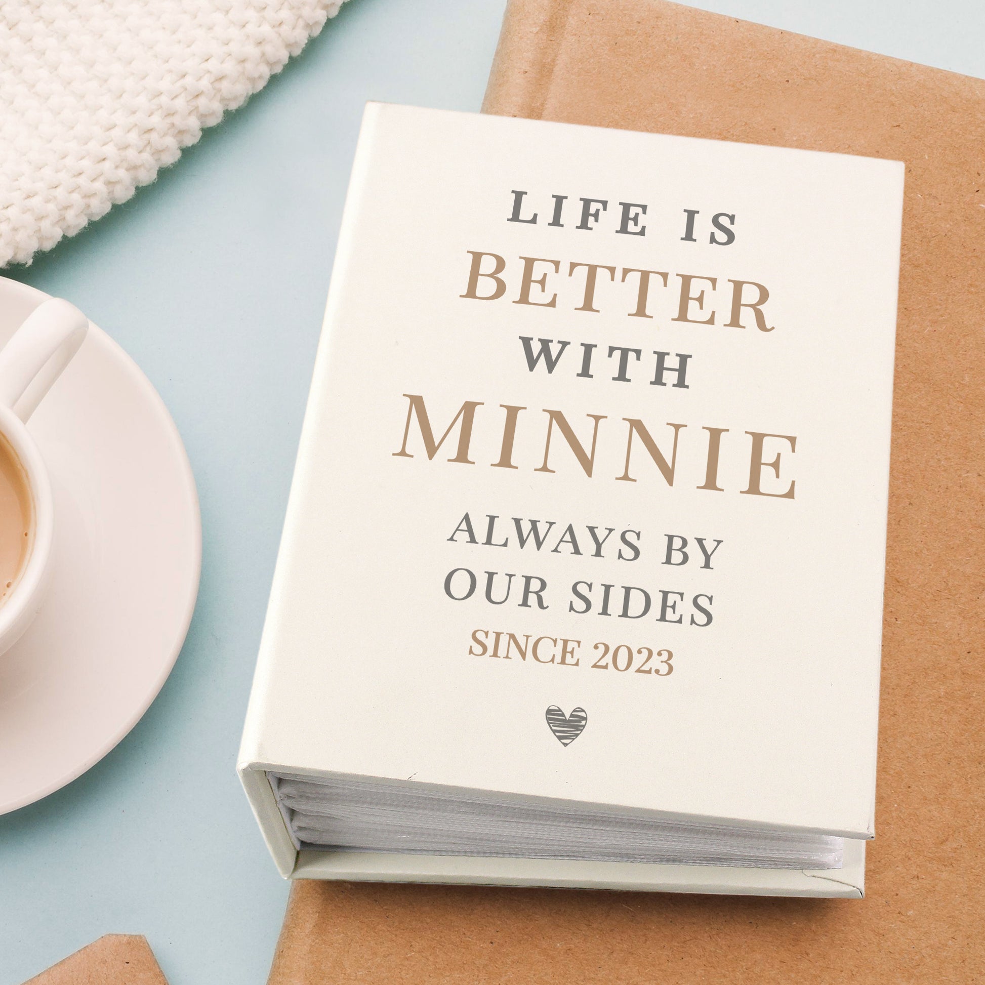 Personalised Life is Better With Pets 6x4 Photo Album with Sleeves - MK&JD Gifts