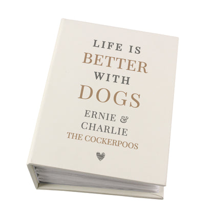 Personalised Life is Better With Pets 6x4 Photo Album with Sleeves - MK&JD Gifts