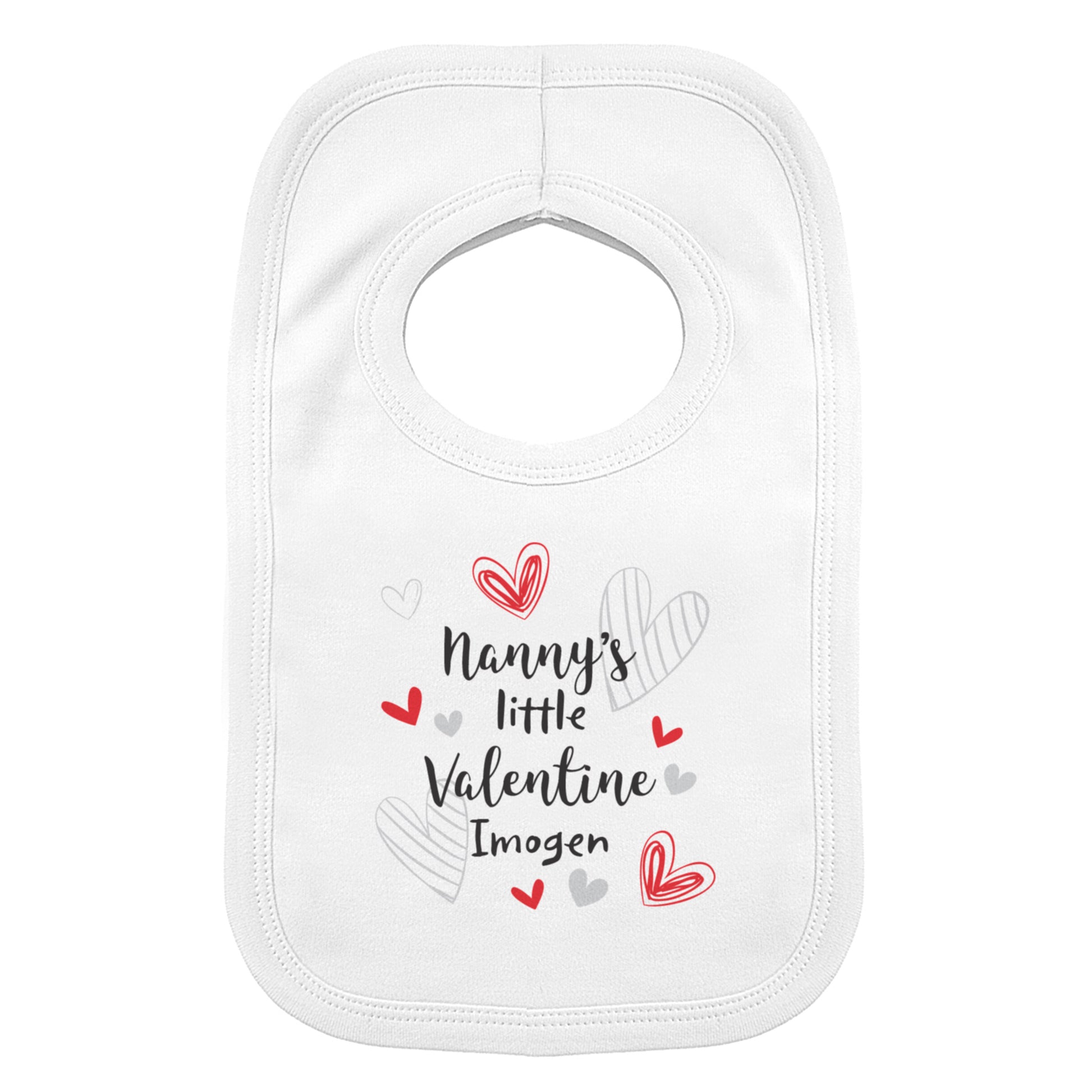 Personalised Little Valentine Baby Bib - MK&JD Gifts