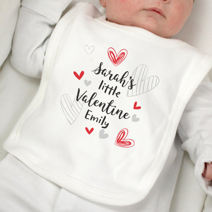 Personalised Little Valentine Baby Bib - MK&JD Gifts