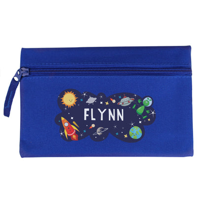 Personalised Space Blue Pencil Case - MK&JD Gifts