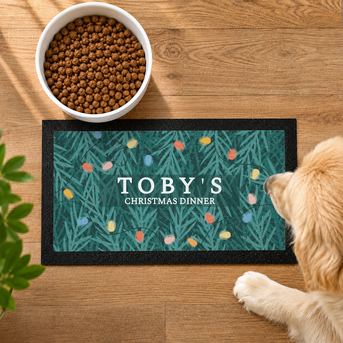 Personalised Christmas Pet Bowl Mat – MK&JD Gifts