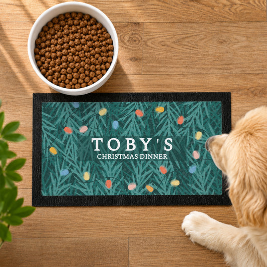 Personalised Christmas Pet Bowl Mat – MK&JD Gifts