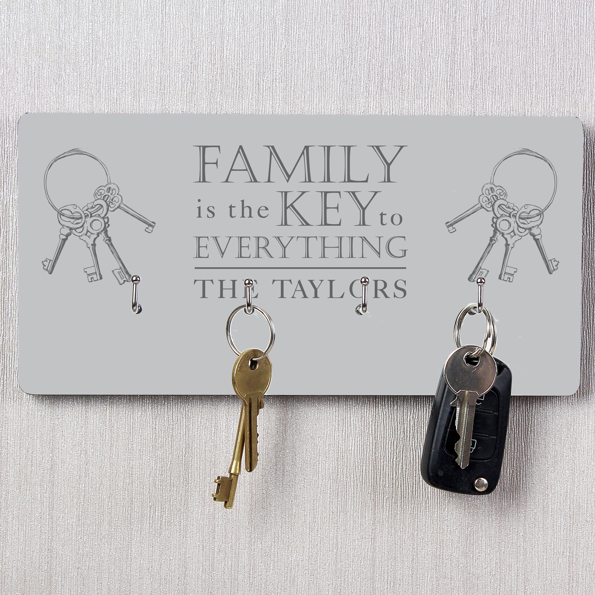 Personalised Family Key Hooks - MK&JD Gifts