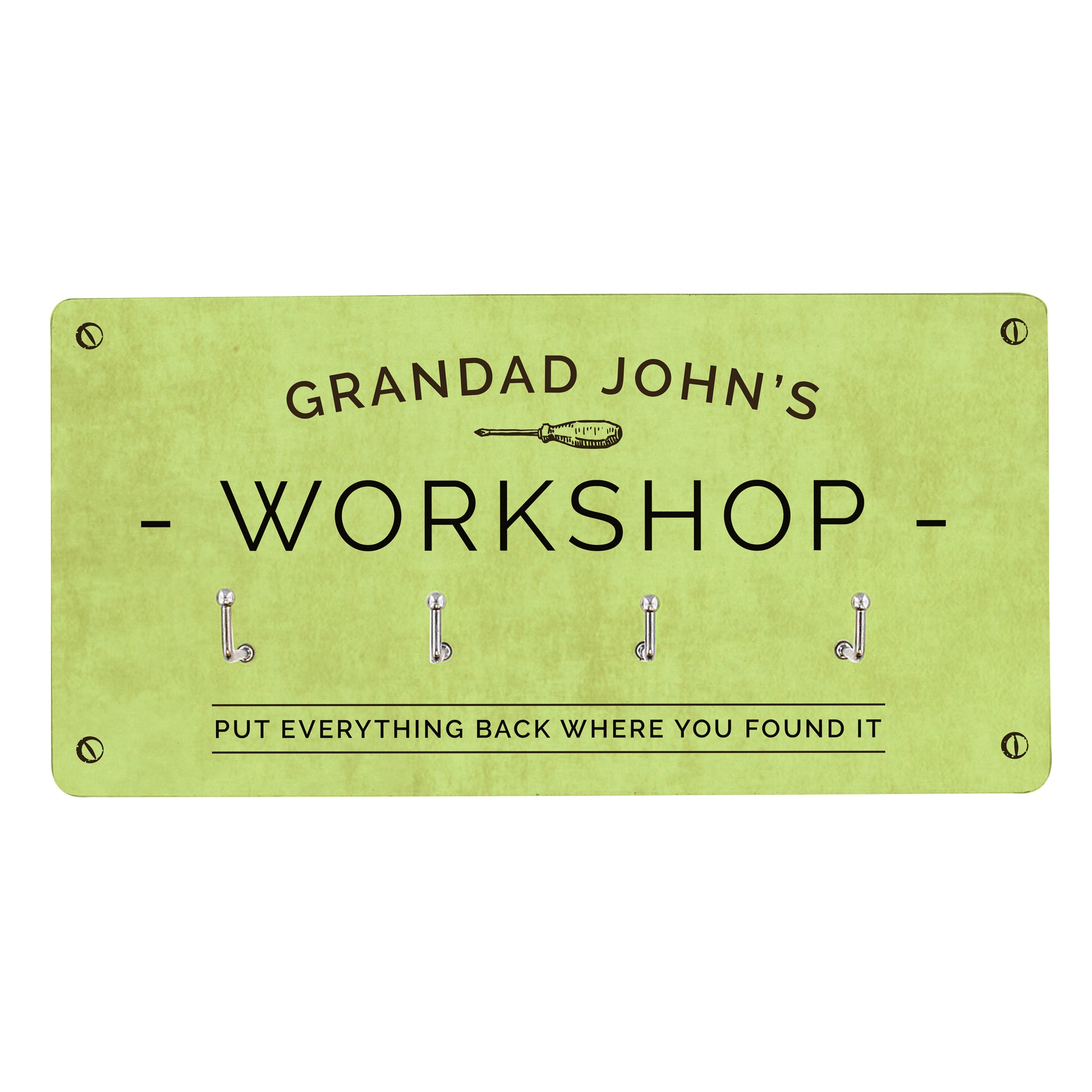 Personalised Workshop Hooks - MK&JD Gifts