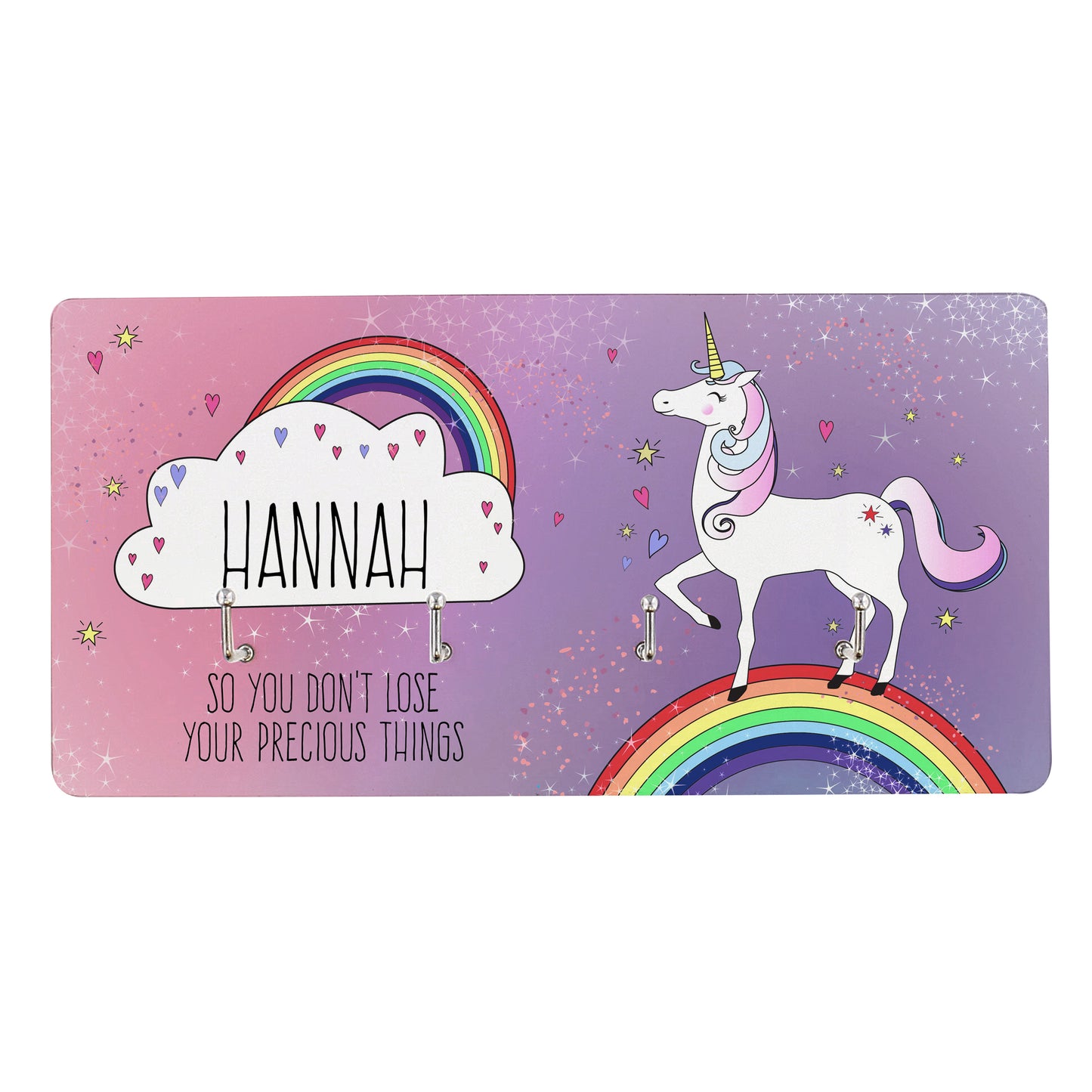 Personalised Unicorn Jewellery Hooks - MK&JD Gifts