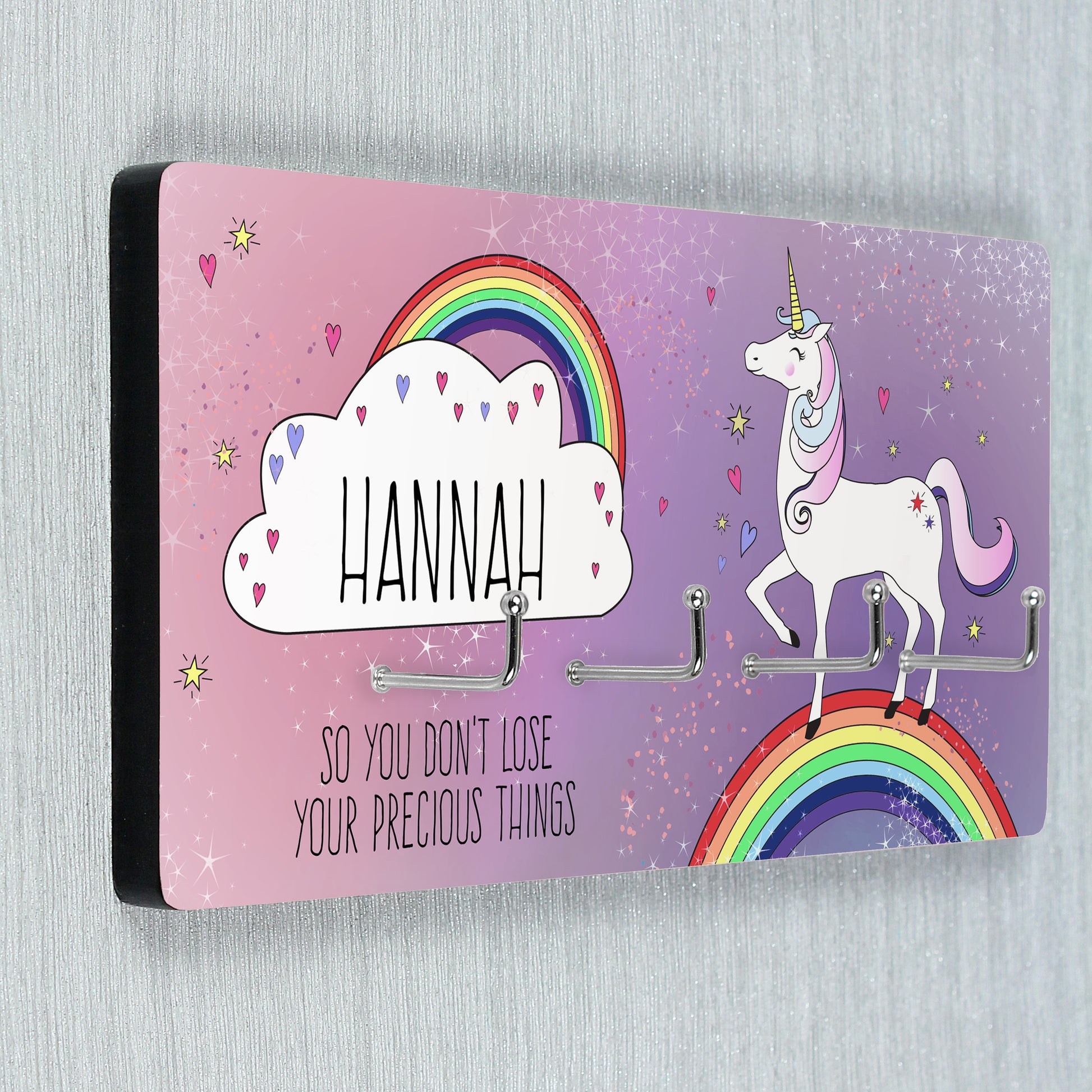 Personalised Unicorn Jewellery Hooks - MK&JD Gifts