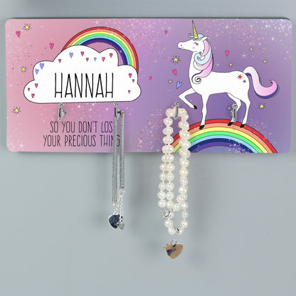 Personalised Unicorn Jewellery Hooks - MK&JD Gifts