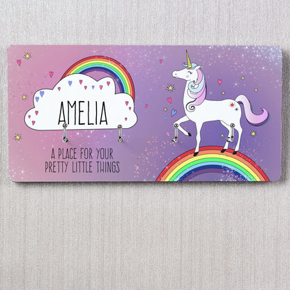 Personalised Unicorn Jewellery Hooks - MK&JD Gifts