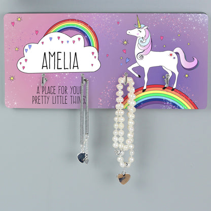 Personalised Unicorn Jewellery Hooks - MK&JD Gifts