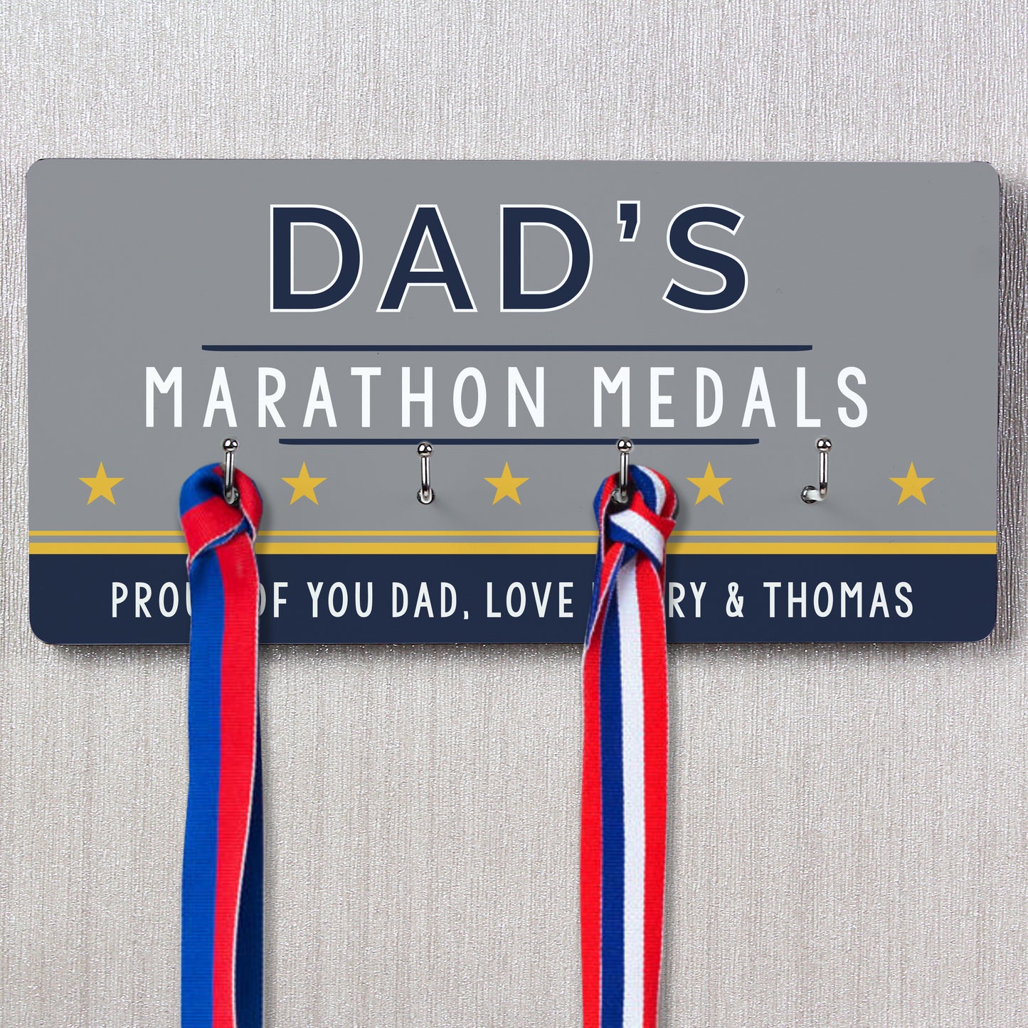 Personalised Achievement Medal Hooks - MK&JD Gifts
