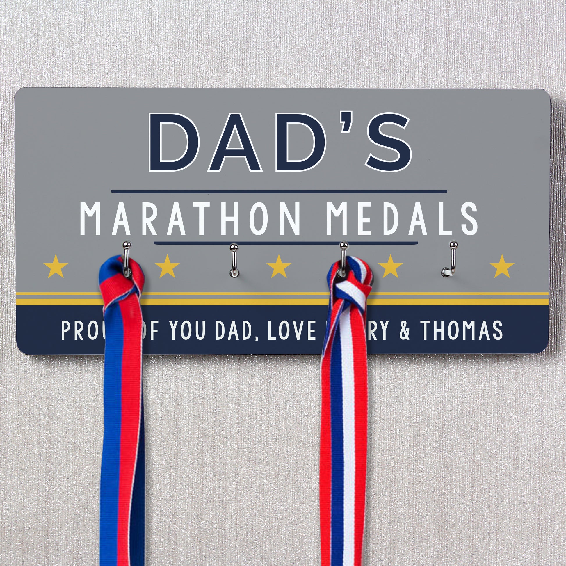 Personalised Achievement Medal Hooks - MK&JD Gifts