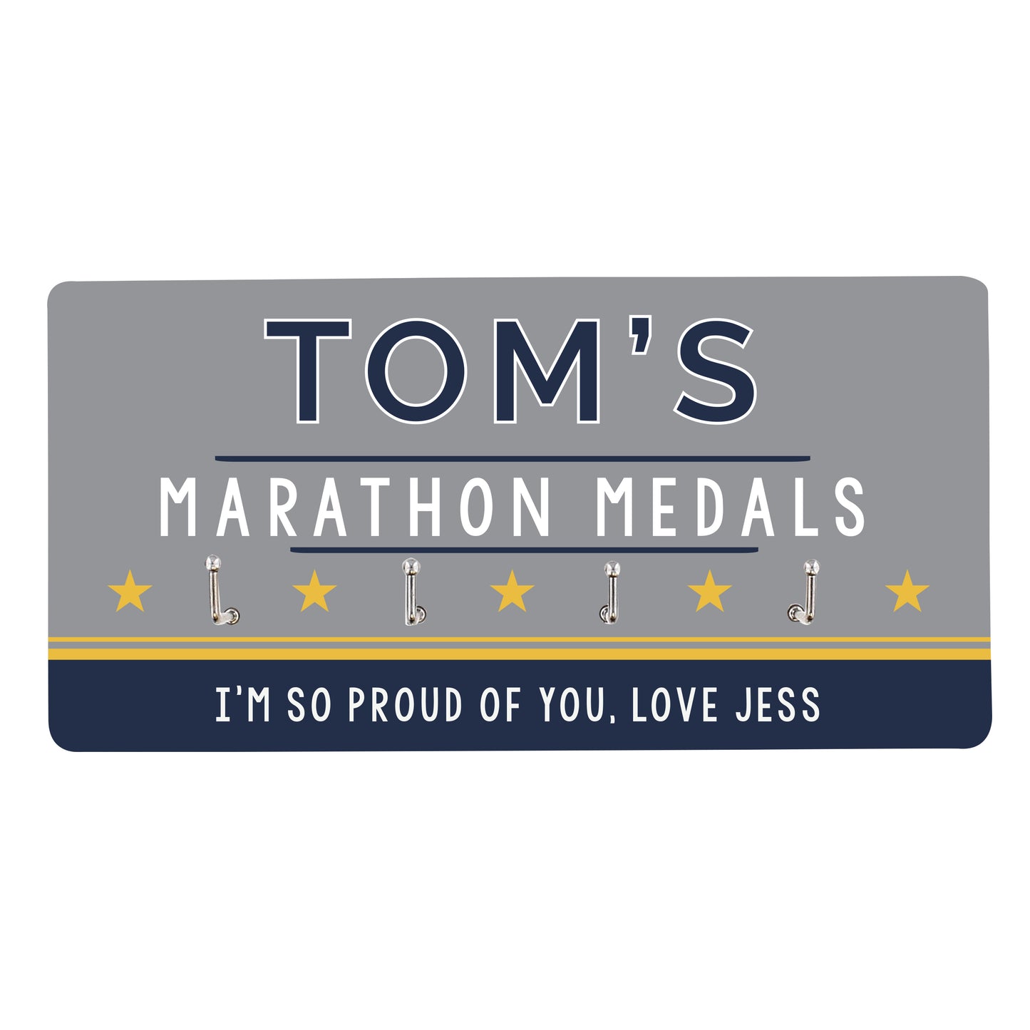 Personalised Achievement Medal Hooks - MK&JD Gifts