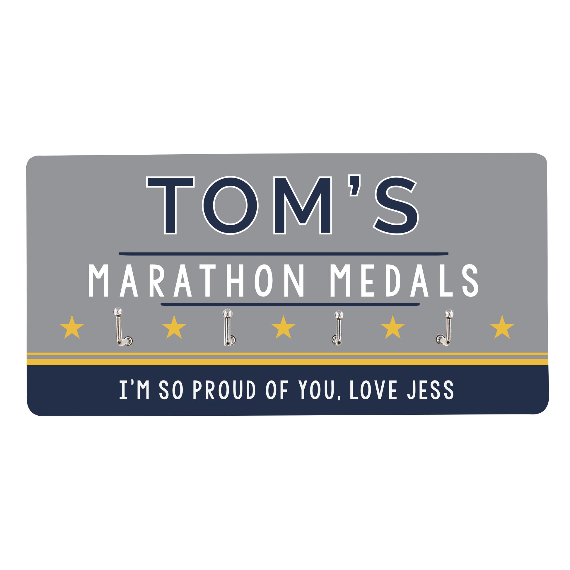 Personalised Achievement Medal Hooks - MK&JD Gifts