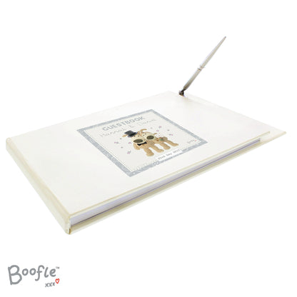 Personalised Boofle Wedding Hardback Guest Book & Pen - MK&JD Gifts