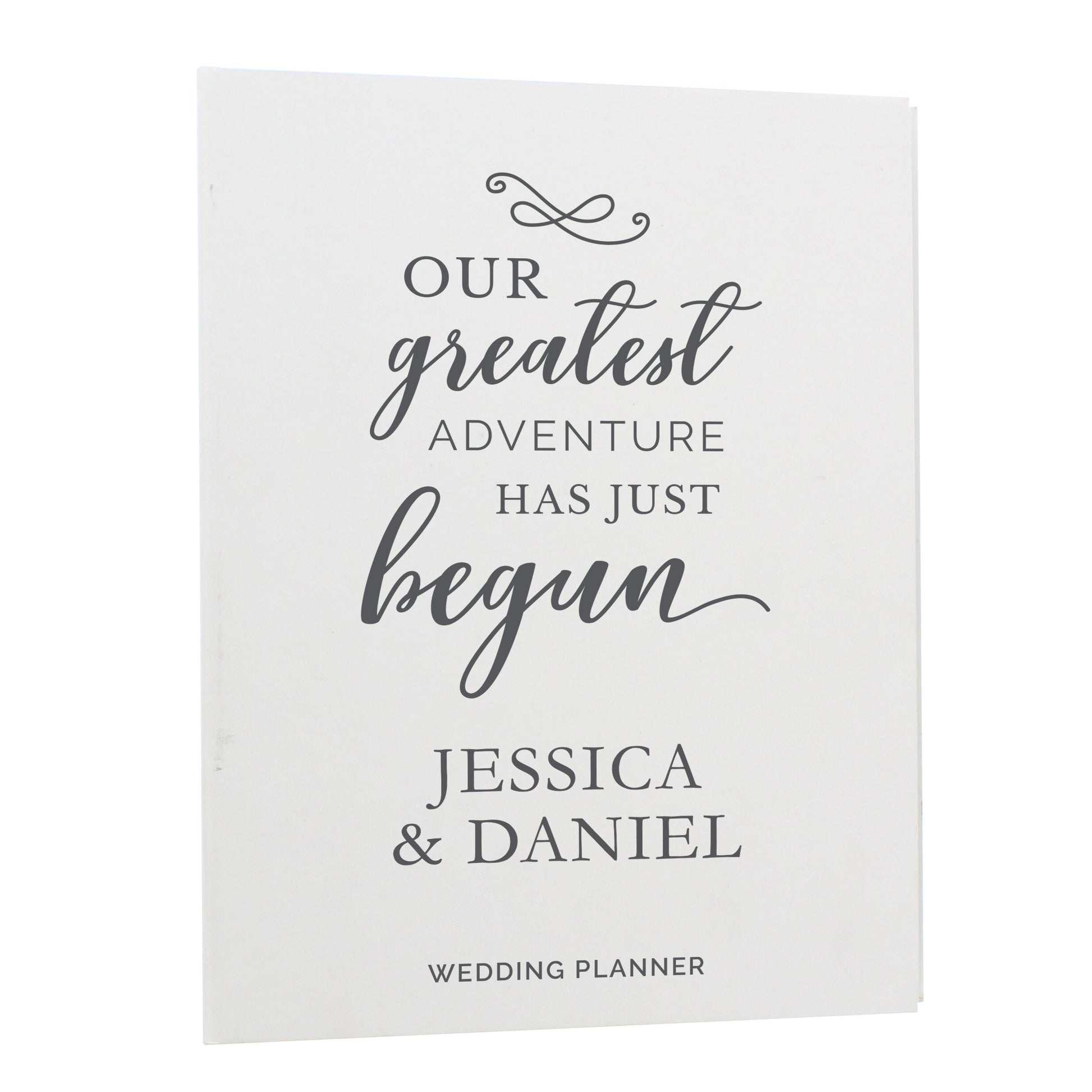 Personalised Our Greatest Adventure Wedding Planner - MK&JD Gifts