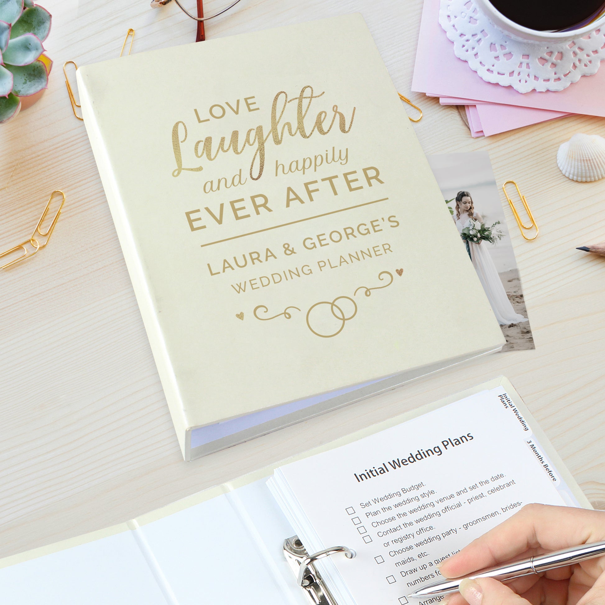 Personalised Happily Ever After Wedding Planner - MK&JD Gifts