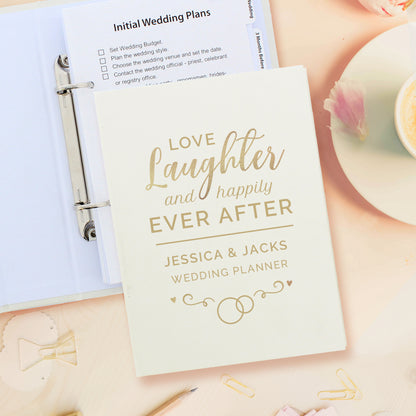 Personalised Happily Ever After Wedding Planner - MK&JD Gifts