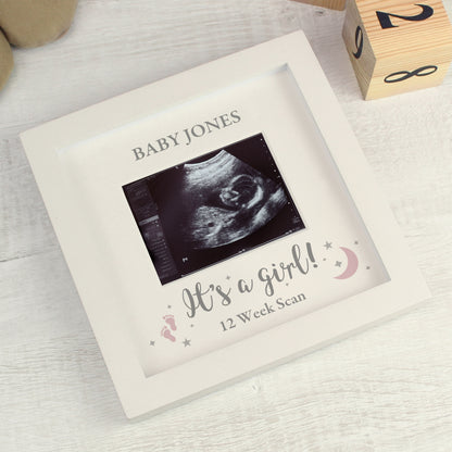 Personalised 'It's A Girl' Baby Scan Frame - MK&JD Gifts