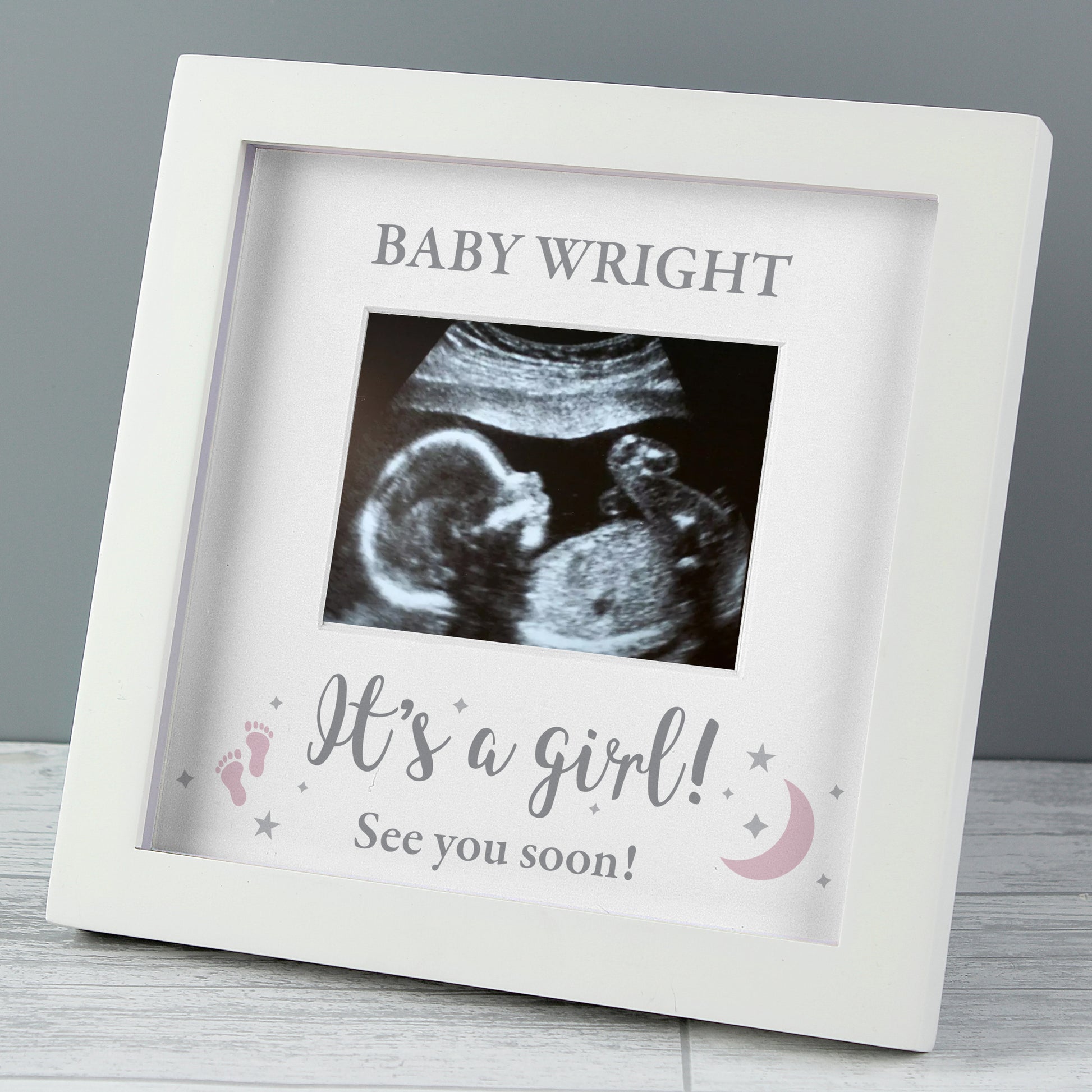 Personalised 'It's A Girl' Baby Scan Frame - MK&JD Gifts