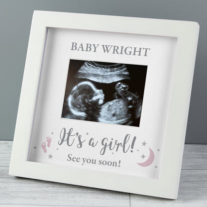 Personalised 'It's A Girl' Baby Scan Frame - MK&JD Gifts