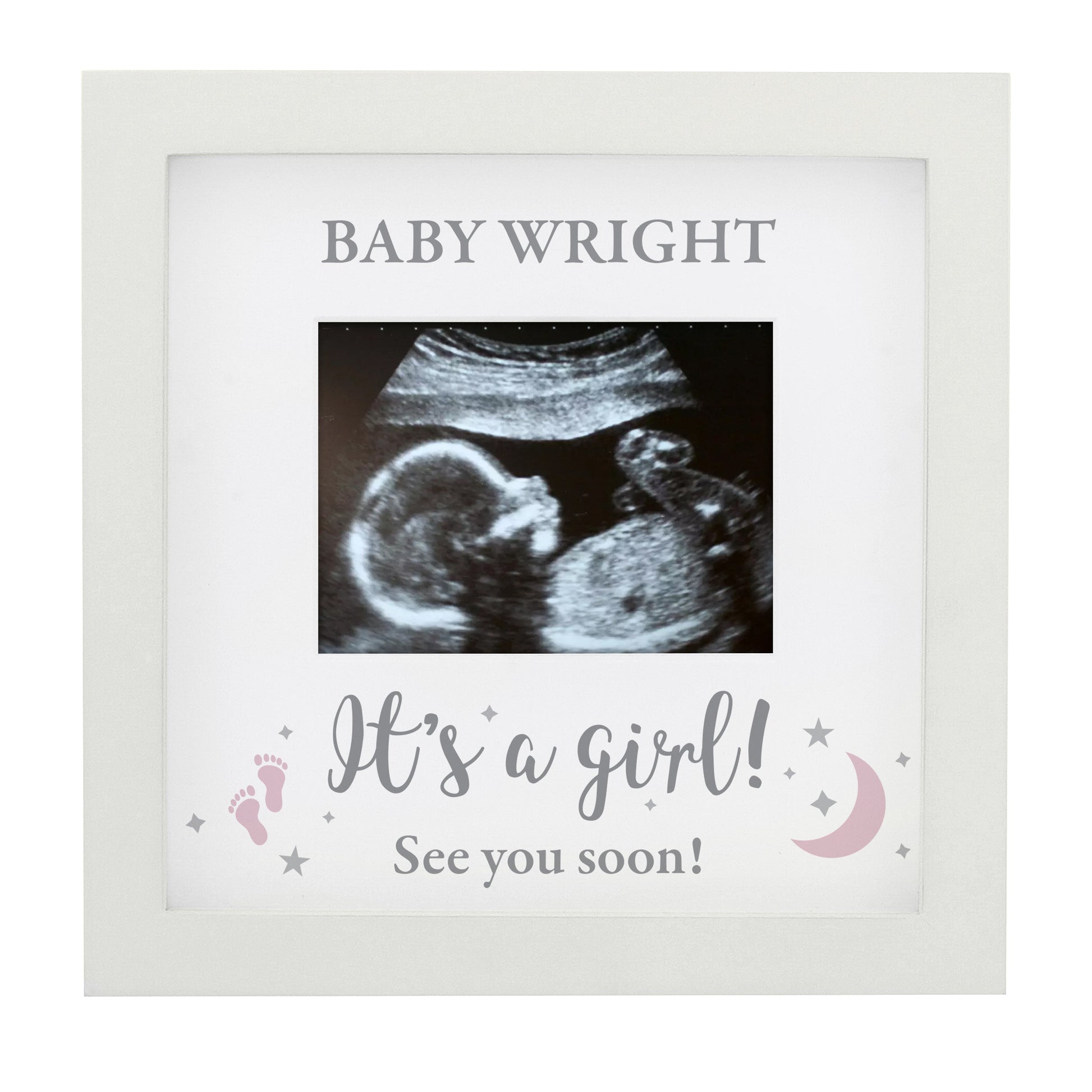 Personalised 'It's A Girl' Baby Scan Frame - MK&JD Gifts