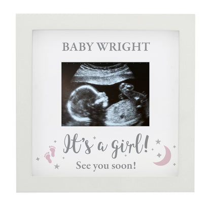 Personalised 'It's A Girl' Baby Scan Frame - MK&JD Gifts