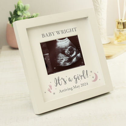 Personalised 'It's A Girl' Baby Scan Frame - MK&JD Gifts