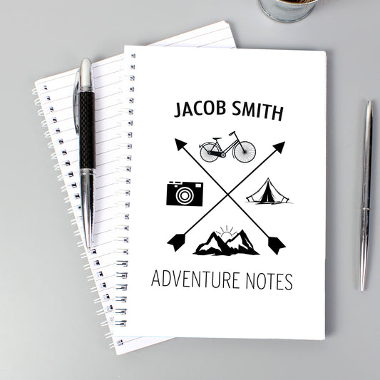 Personalised Adventure A5 Notebook - MK&JD Gifts