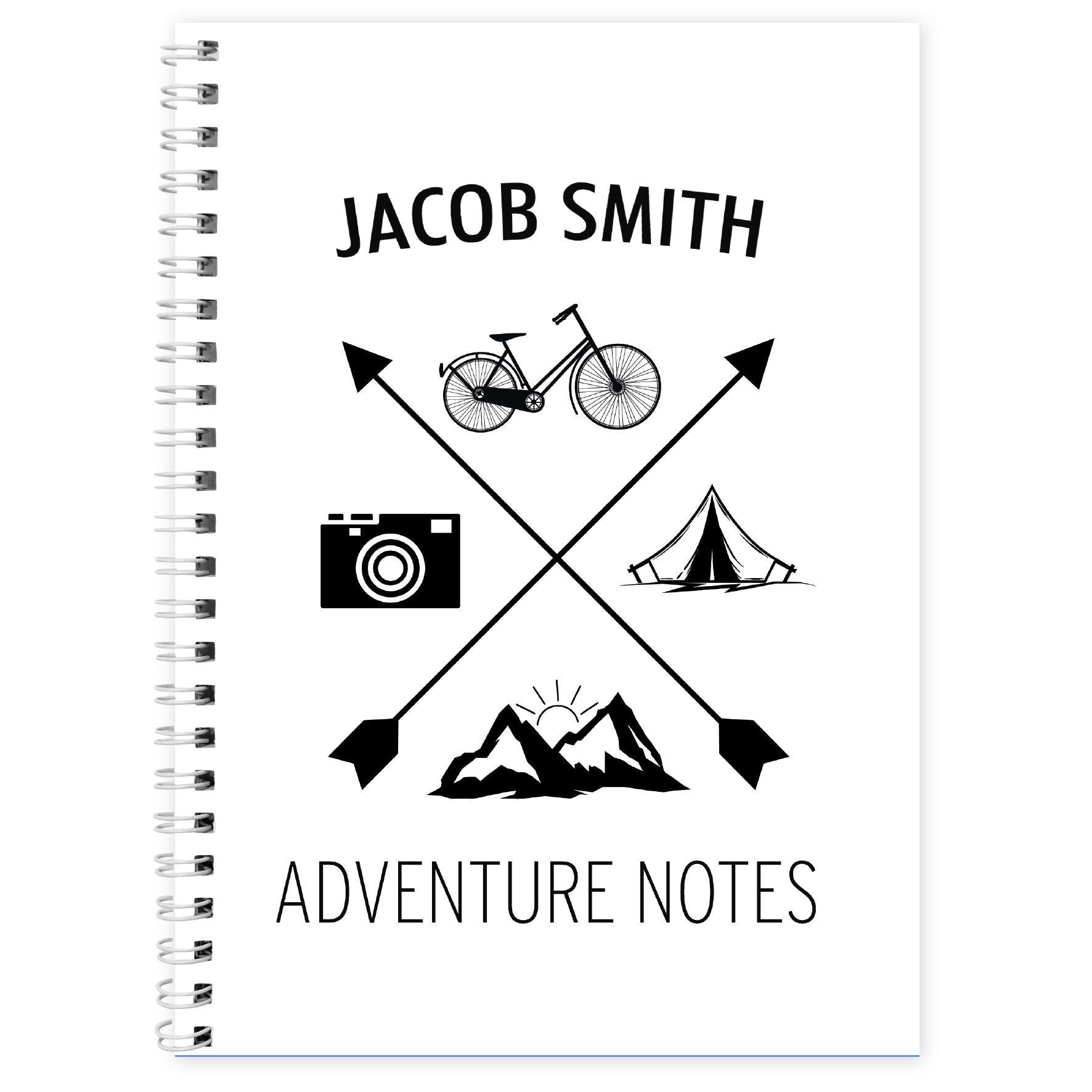 Personalised Adventure A5 Notebook - MK&JD Gifts