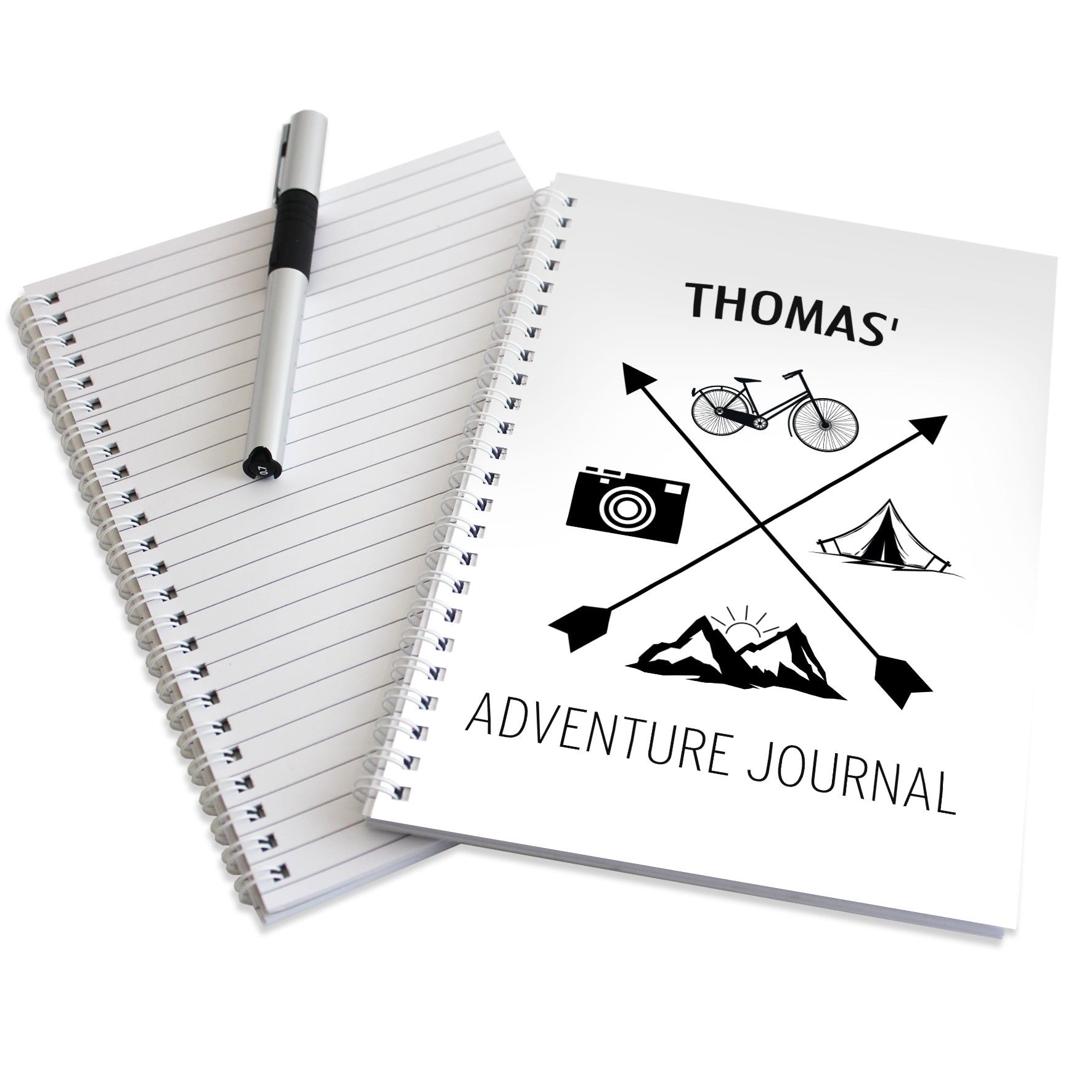 Personalised Adventure A5 Notebook - MK&JD Gifts