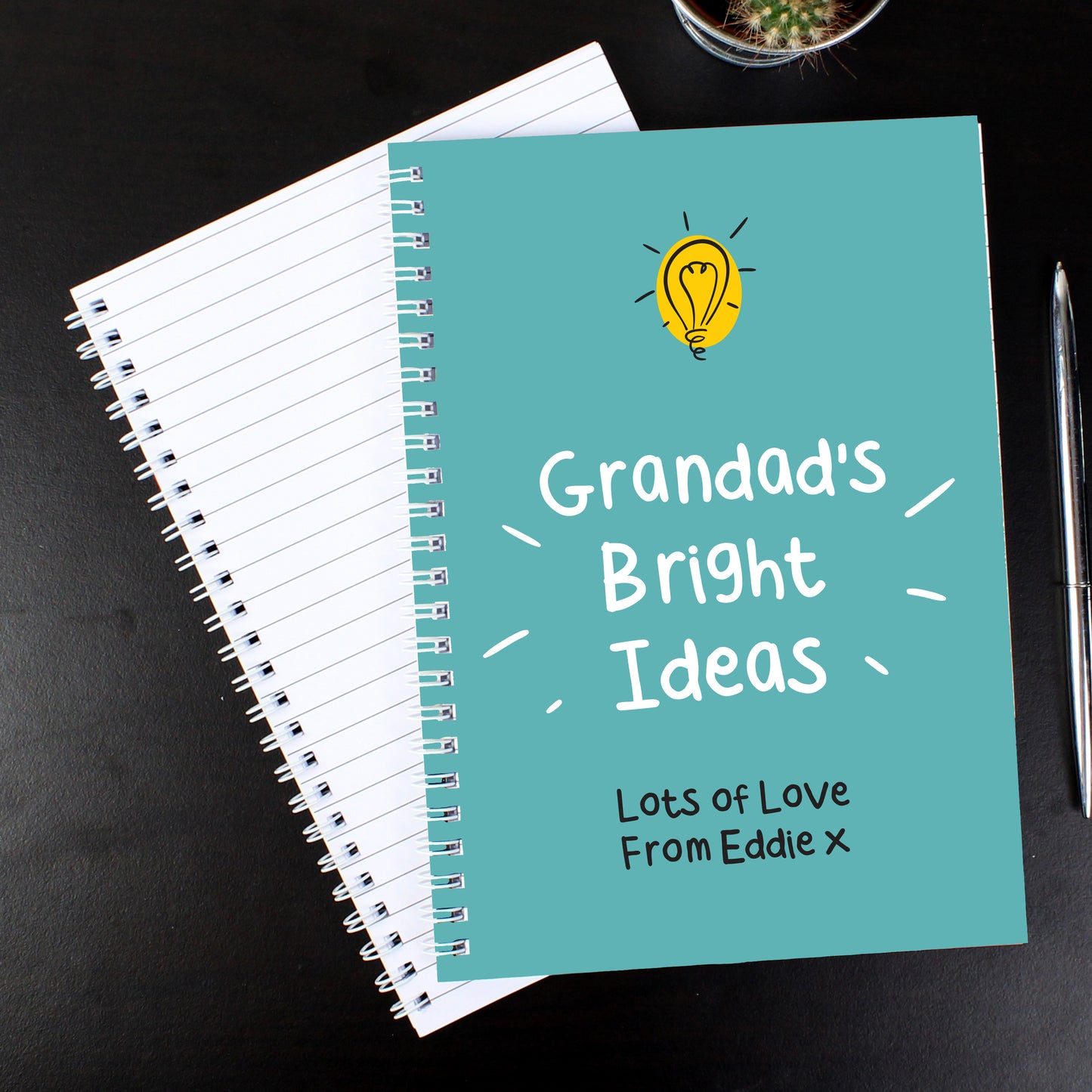 Personalised Bright Ideas A5 Notebook - MK&JD Gifts