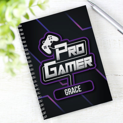 Personalised Pro Gamer A5 Notebook - MK&JD Gifts