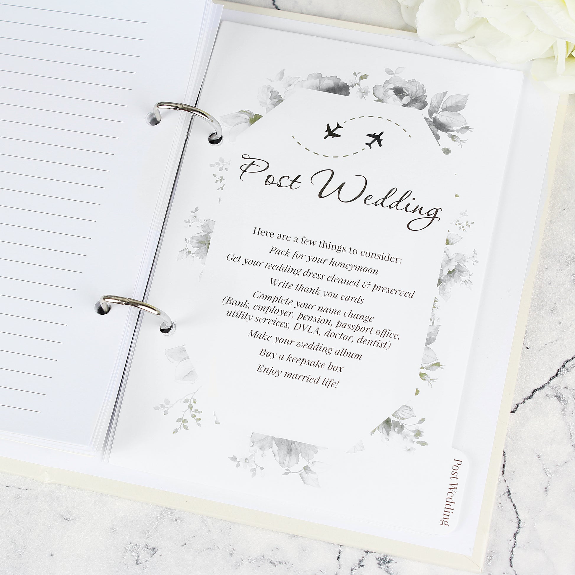 Personalised Photo Upload Wedding Planner - MK&JD Gifts