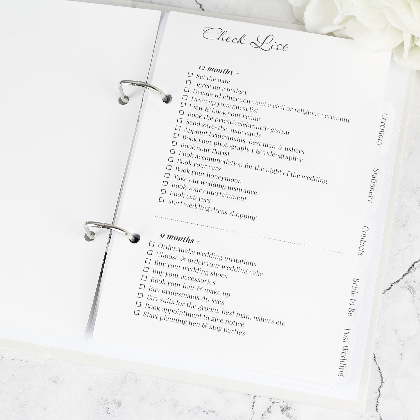 Personalised Photo Upload Wedding Planner - MK&JD Gifts