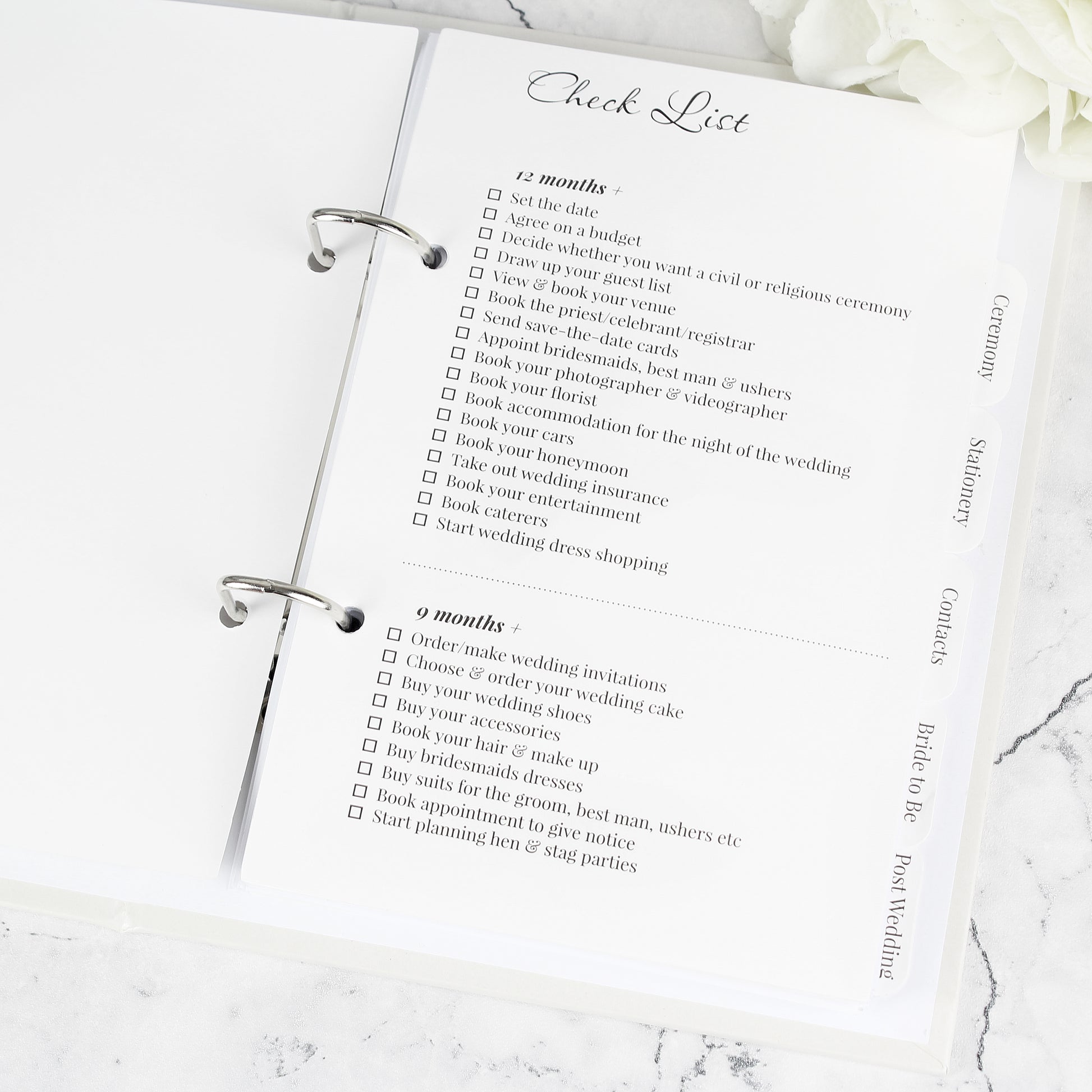 Personalised Photo Upload Wedding Planner - MK&JD Gifts