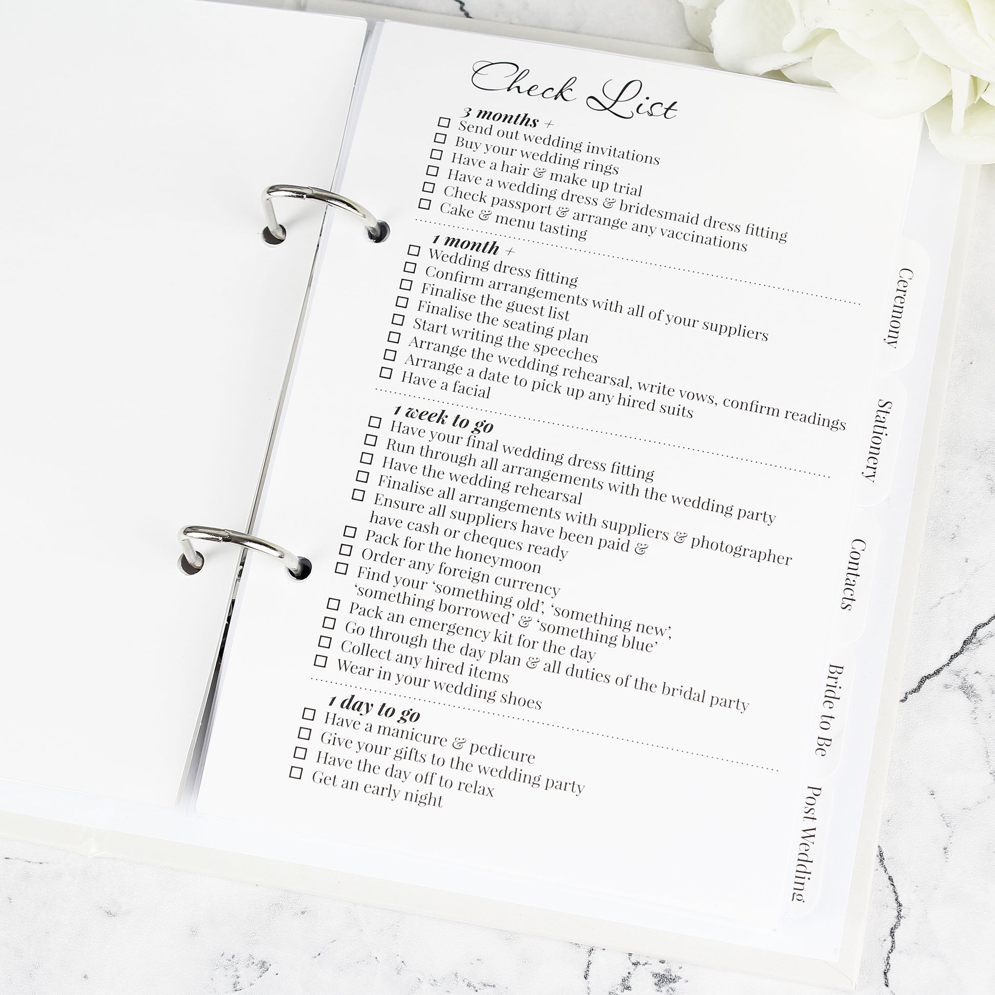 Personalised Photo Upload Wedding Planner - MK&JD Gifts