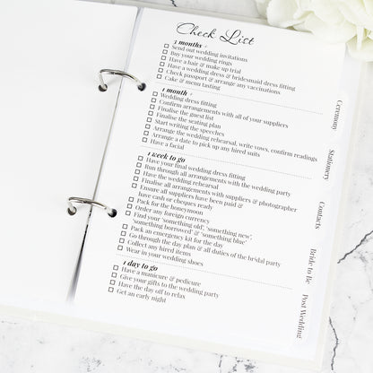 Personalised Photo Upload Wedding Planner - MK&JD Gifts